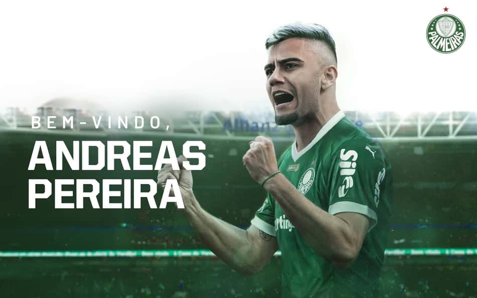 Palmeiras anuncia Andreas Pereira e fecha ciclo de contratações