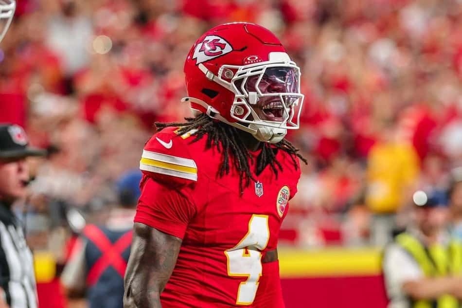 Rashee Rice pelo Chiefs na NFL (Foto: Reprodução)
