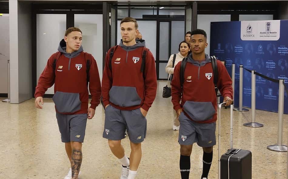 São Paulo desembarca na Colômbia sem a presença de Lucas Ferreira