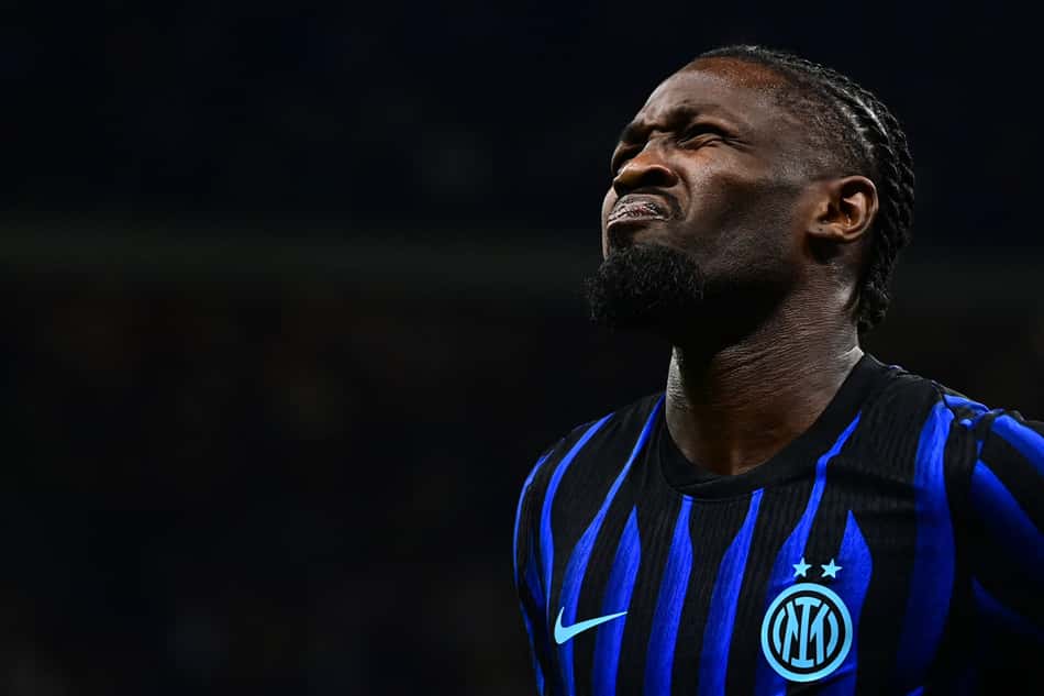 Marcus Thuram em ação pela Inter de Milão (Foto: Piero CRUCIATTI / AFP)