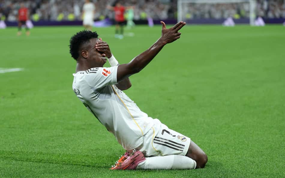 Com gol de Vini Jr, Real Madrid vira sob Mallorca e se torna líder de La Liga