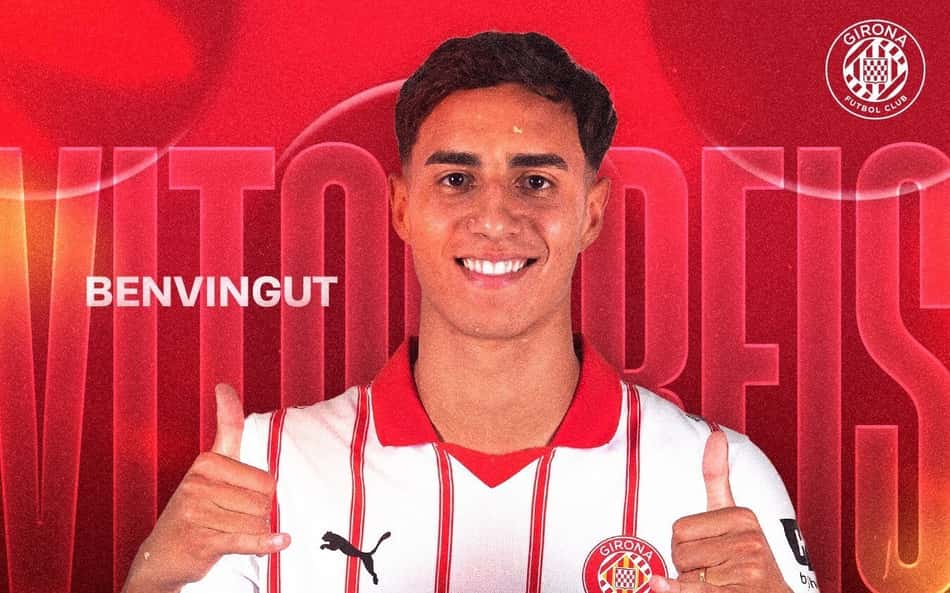 Vitor Reis, ex-Palmeiras, é anunciado como jogador do Girona
