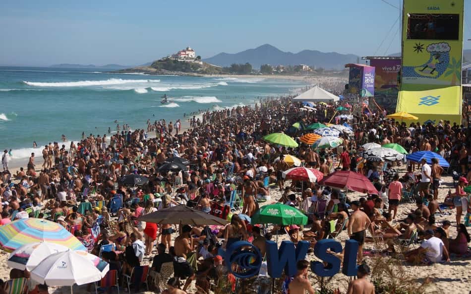 WSL bate recorde e movimenta quantia milionária com etapa do surfe no Rio