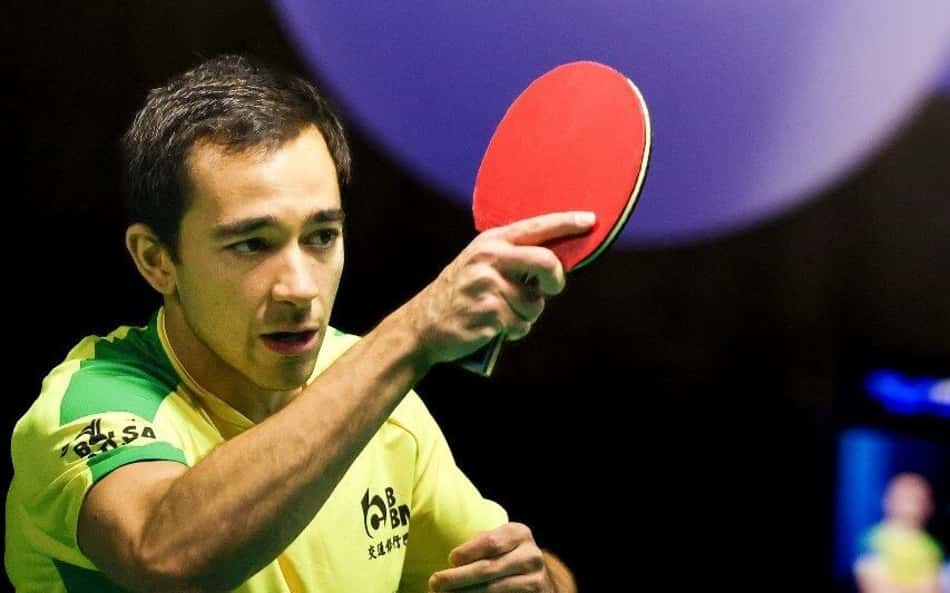 Veja premiação de Hugo Calderano após classificação na 2ª fase do WTT de Foz do Iguaçu
