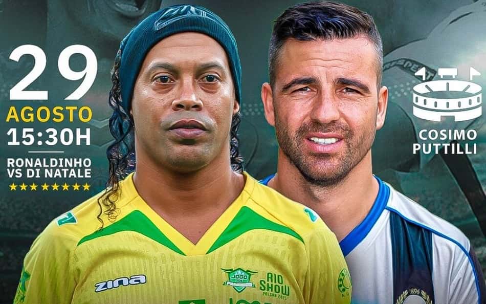 Ao vivo e com imagens: assista ao Jogo dos Famosos com Ronaldinho Gaúcho