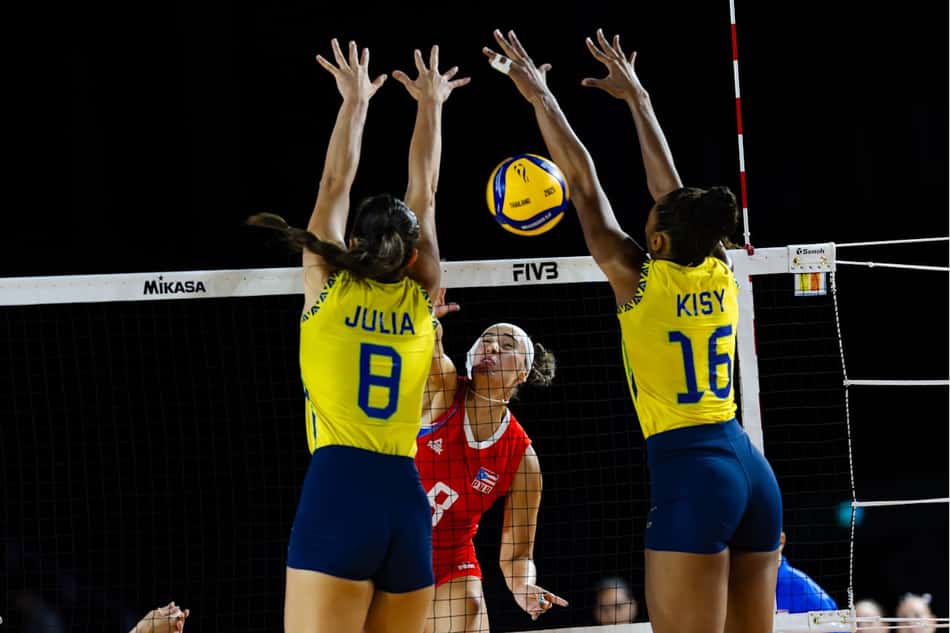 Brasil 3 x 0 Porto Rico Mundial de Vôlei Feminino (Foto: Volleyball World)