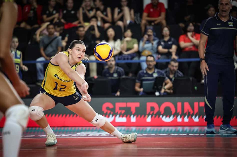 Brasil e Tailândia no Mundial Sub-21 de Vôlei feminino (Foto: Volleyball World)