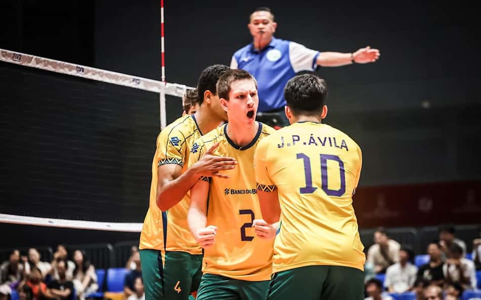 Assista ao vivo a Brasil x Bulgária, pelo Mundial sub-21 de vôlei masculino