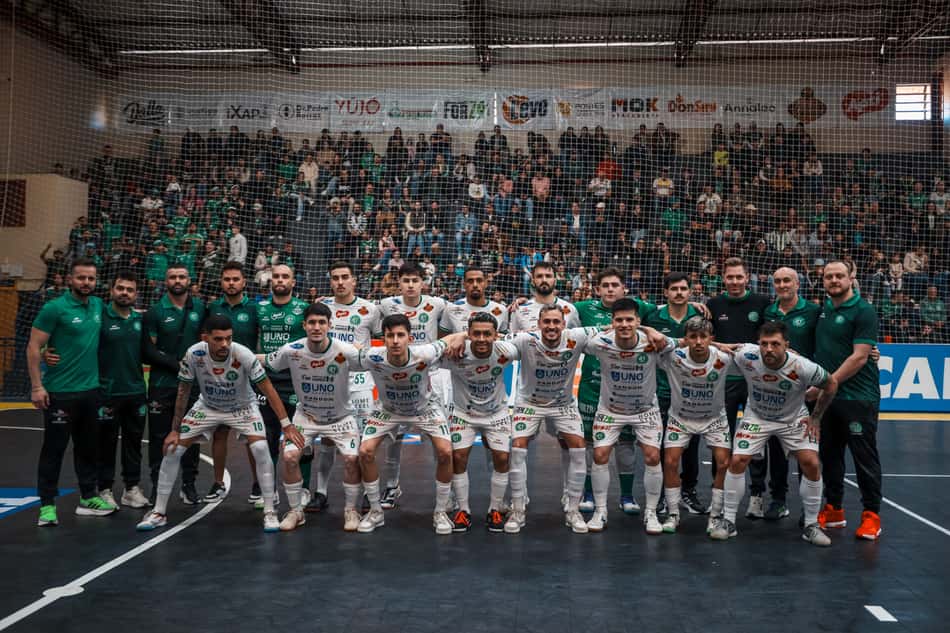 Equipe da Chapecoense no Campeonato Brasileiro de Futsal (Foto: CBFS)