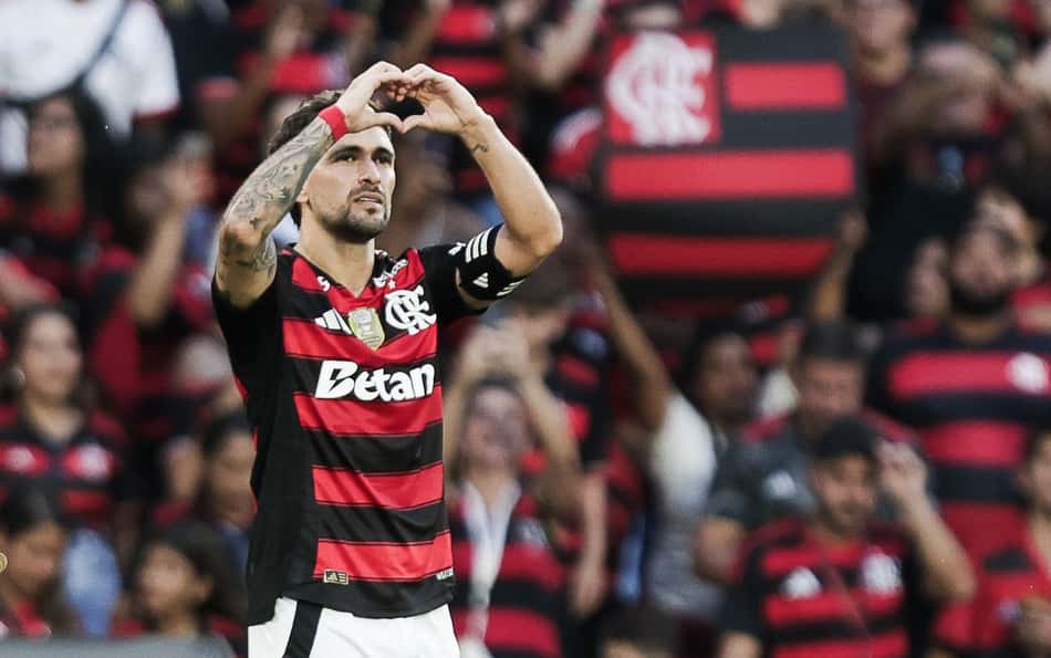 Arrascaeta comemora gol pelo Flamengo (Foto: Divulgação/Flamengo)