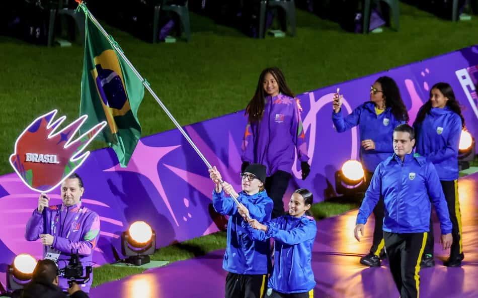 Frio, tereré e astro pop: a abertura do Pan Júnior de Assunção
