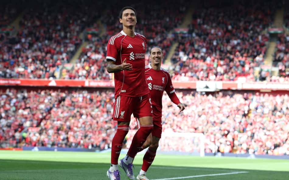 Darwin Núñez marca, e Liverpool abre série com vitória sobre o Bilbao