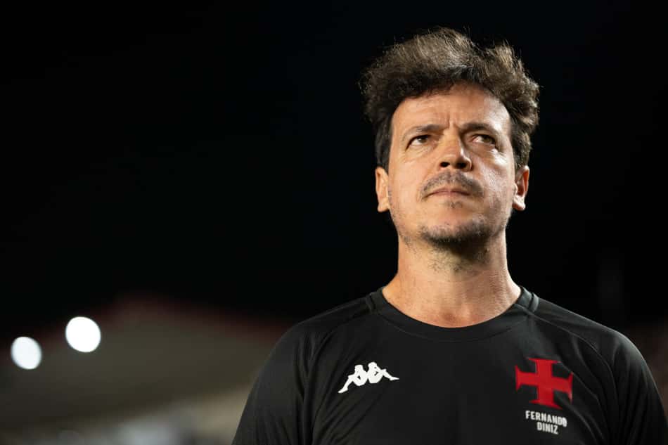 Diniz, técnico do Vasco, no jogo contra o Atlético-MG
