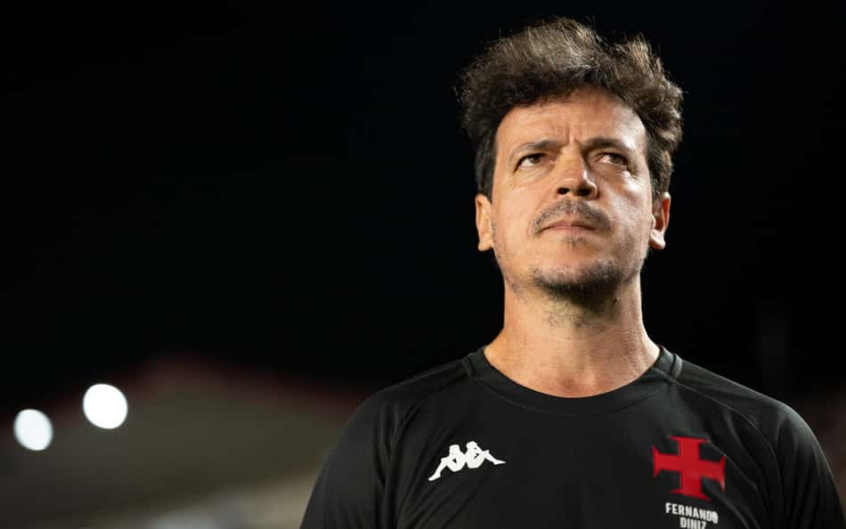 Diniz, técnico do Vasco, no jogo contra o Atlético-MG