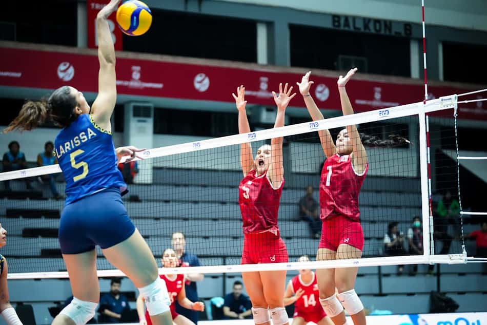 Brasil e Chile no Mundial Sub-21 de Vôlei Feminino (Foto: Volleyball World)