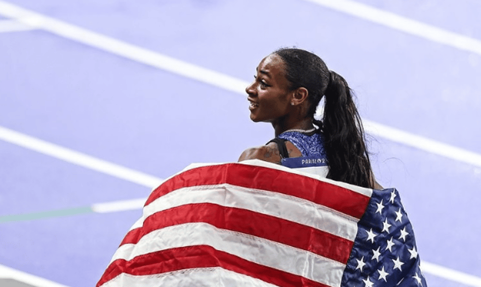 Velocista americana Sha'Carri Richardson foi campeã em Paris (Reprodução)