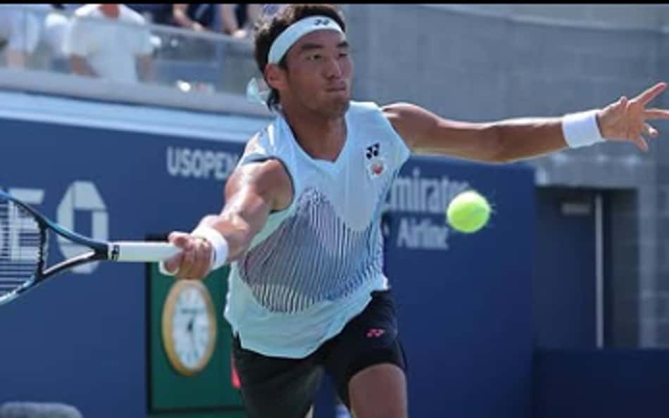O chinês Yunchaokete Bu, rival de João Fonseca na estreia de Cincinnati (Reprodução)