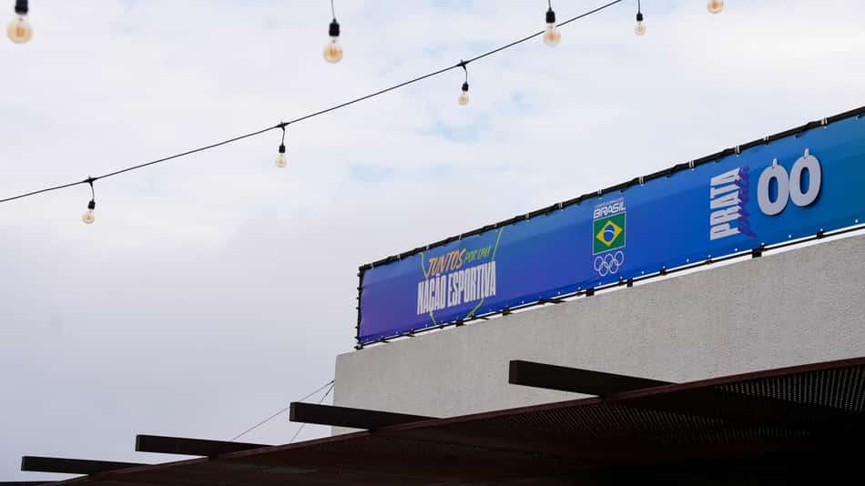 Contador de medalhas na base do Time Brasil