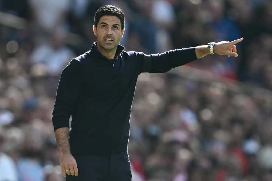 Mikel Arteta, técnico do Arsenal, na temporada 2025/26 (Foto: Paul Ellis/AFP)