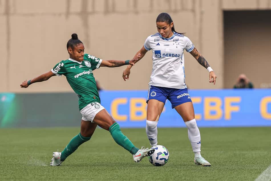 Cruzeiro venceu Palmeiras por 1 a 0 na fase de grupos do Brasileirão Feminino. (Foto: CBF/Divulgação)
