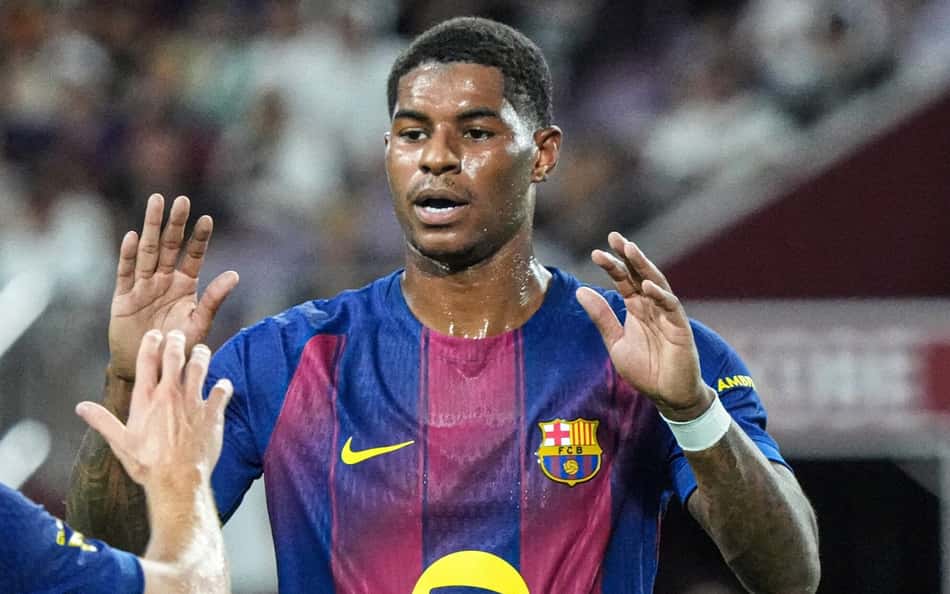 Rashford marca pela primeira vez e Barcelona goleia em pré-temporada; veja gols
