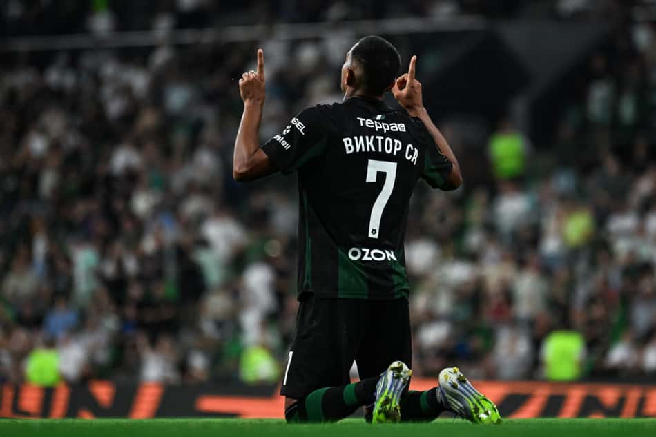 Vitor Sá marcou pelo Krasnodar, pela Premier League Russa (Foto: Divulgação/Krasnodar)