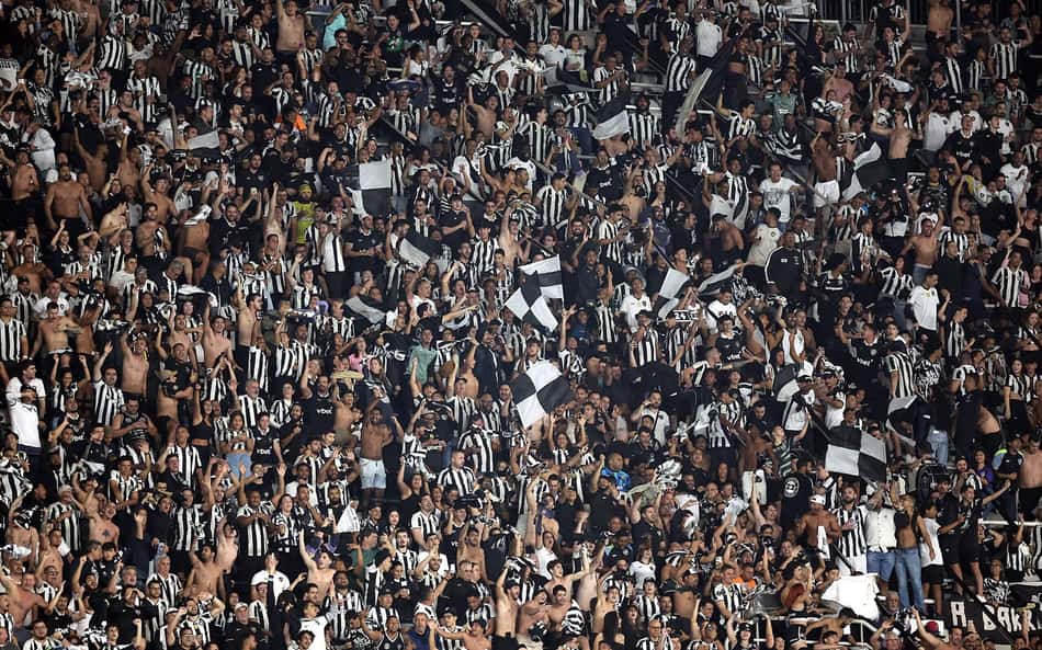 Torcida do Botafogo no Nilton Santos (Foto: Vítor Silva/Botafogo)