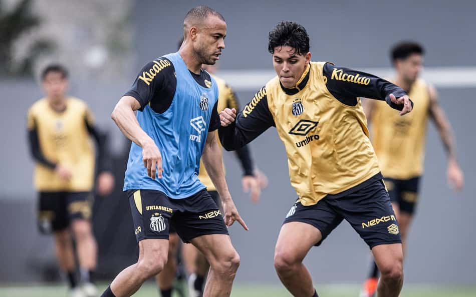 Santos se reapresenta com titulares na academia e reservas no campo