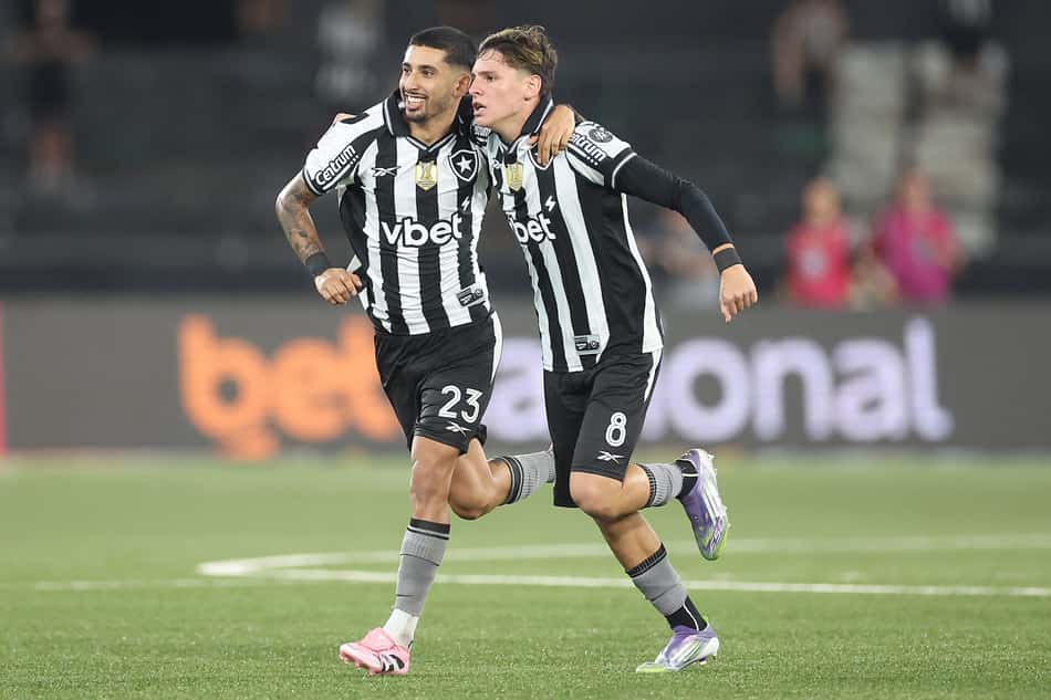 Santi Rodríguez e Montoro fizeram jogada do gol do Botafogo (Foto: Vítor Silva/Botafogo)