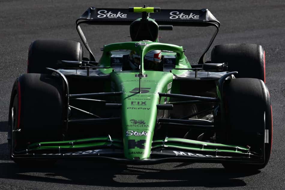 Gabriel Bortoleto, da Sauber, no GP da Itália de F1 (Foto:Philippe Lopez / AFP)