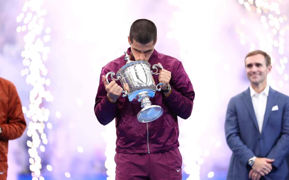 Alcaraz vence Sinner e é campeão do US Open