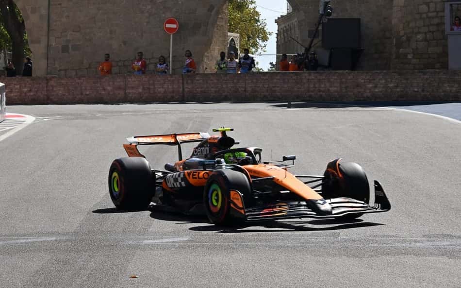 Norris é mais rápido em último treino do GP do Azerbaijão de F1; Bortoleto é 18º