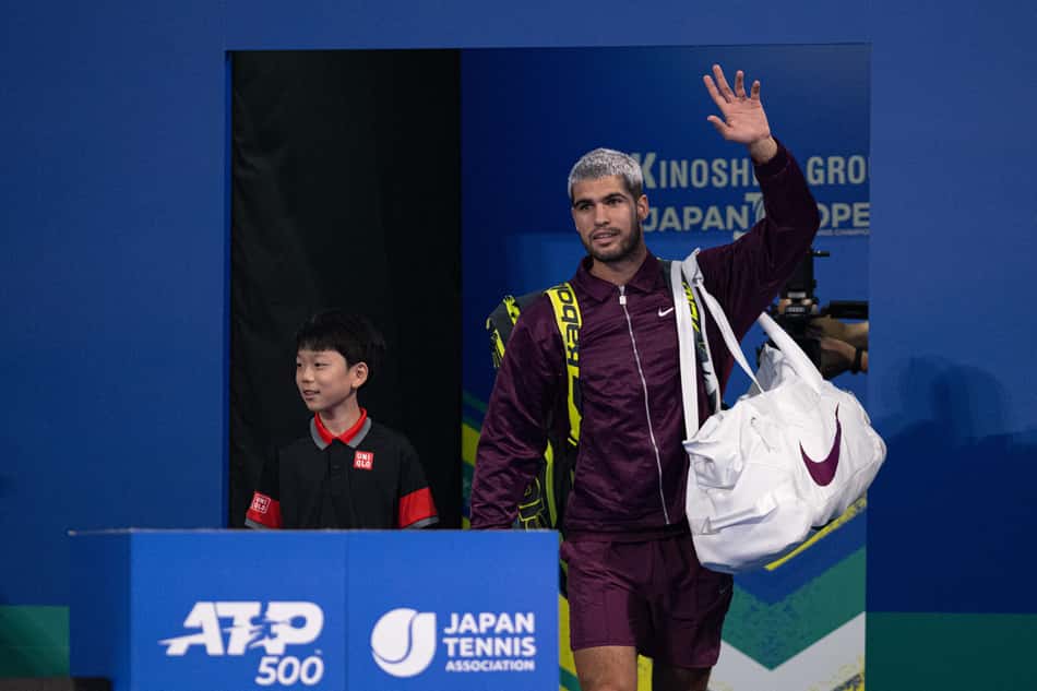 Alcaraz é campeão do ATP 500 de Tóquio; veja imagens
