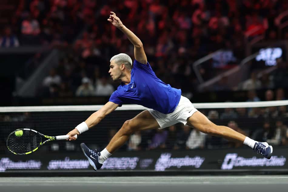 Alcaraz na Laver Cup. (Divulgação /Laver Cup)