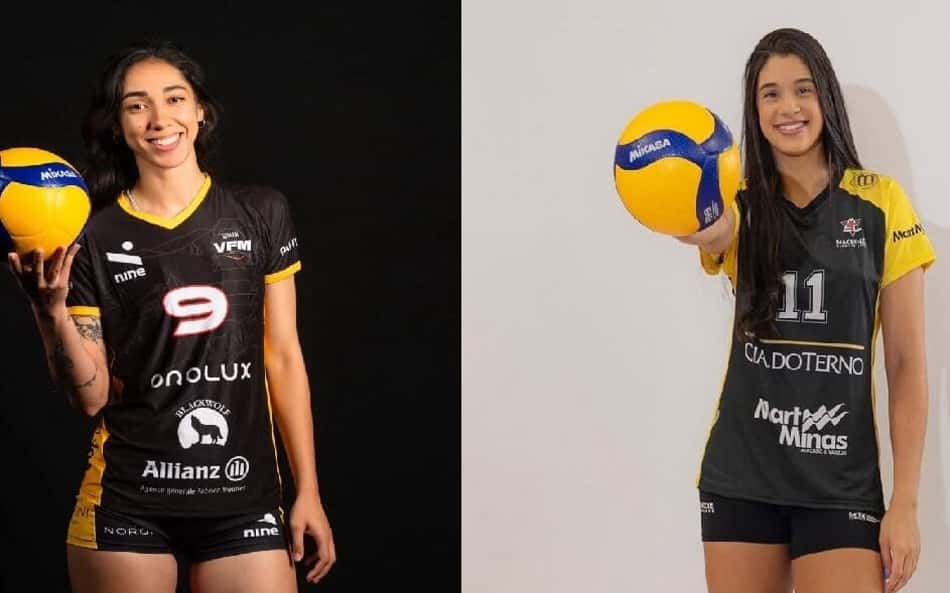 Ana Flávia e Mayra Souza, jogadoras de vôlei brasileiras presas no Nepal (Foto: Reprodução/Instagram)
