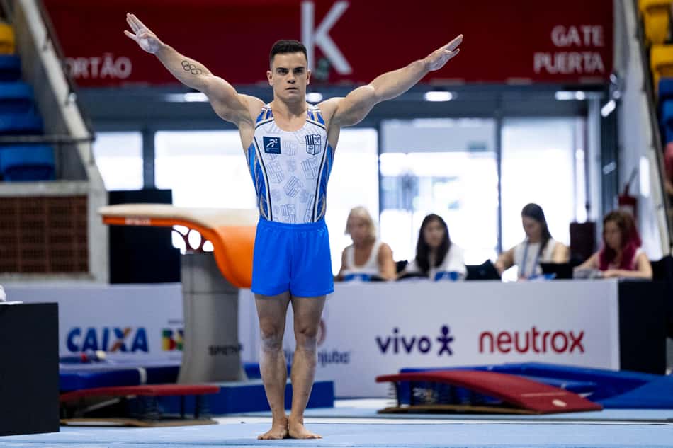 Caio Souza no Brasileiro de Ginástica Artística (Foto: Confederação Brasileira de Ginástica CBG)