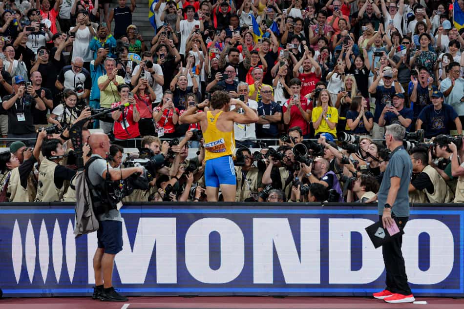 Duplantis quebra recorde mundial pela 14ª vez (Foto: Dan VERNON for World Athletics)