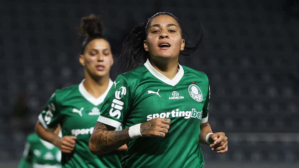 Brena comemora gol em Palmeiras x Sport. (Foto: Fabio Menotti/Palmeiras)