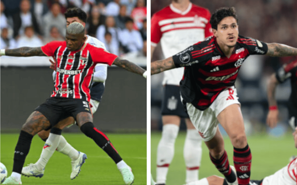 Flamengo e São paulo decidem destino na Libertadores nesta quinta-feira (25) (Fotos: AFP)