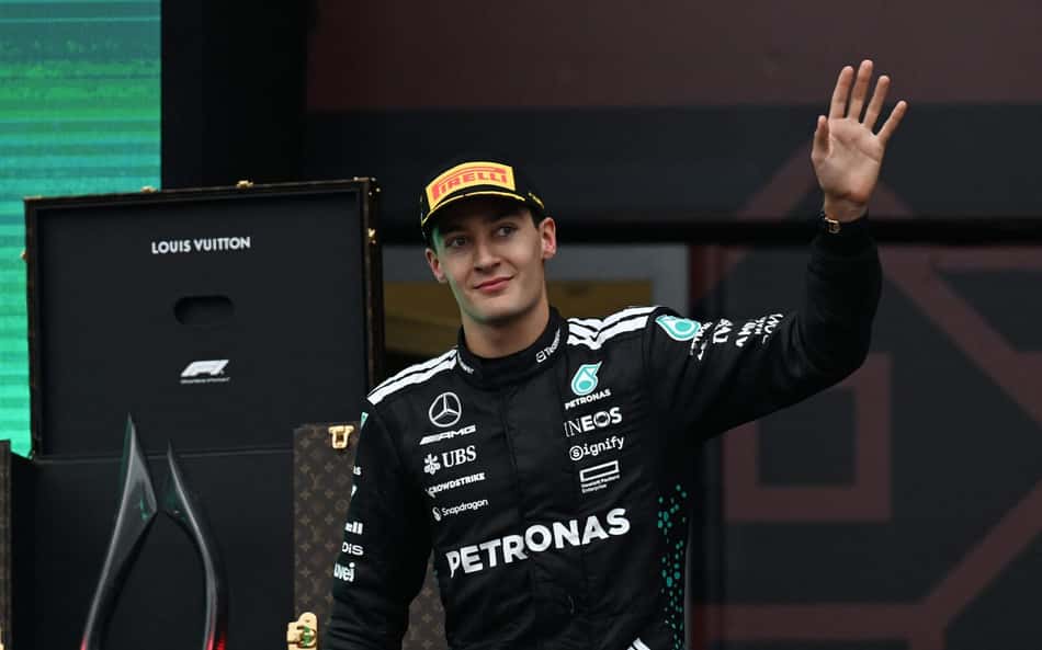 George Russell, da indisposição ao pódio no GP do Azerbaijão da F1