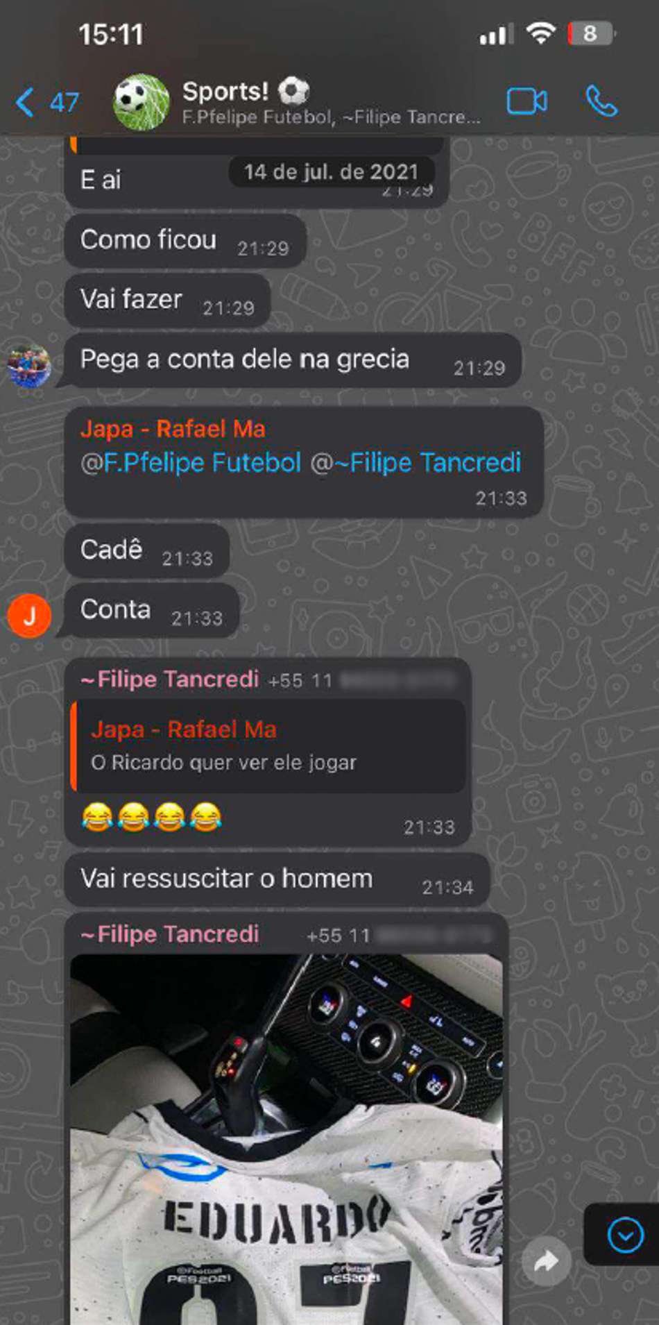 Conversa atribuída a supostos membros do PCC