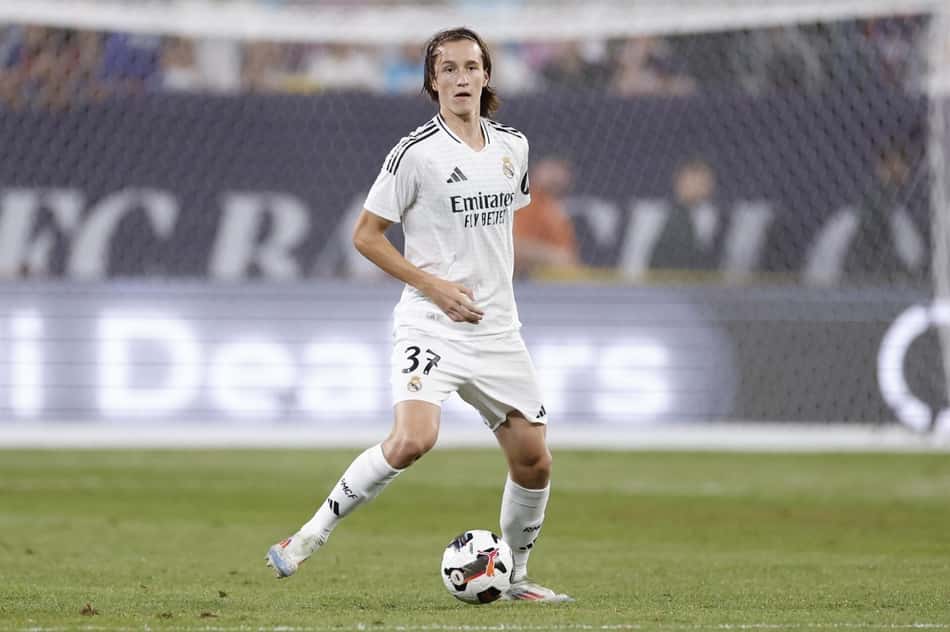 Joan Martínez em ação pelo Real Madrid durante pré-temporada (Foto: Reprodução/Real Madrid)