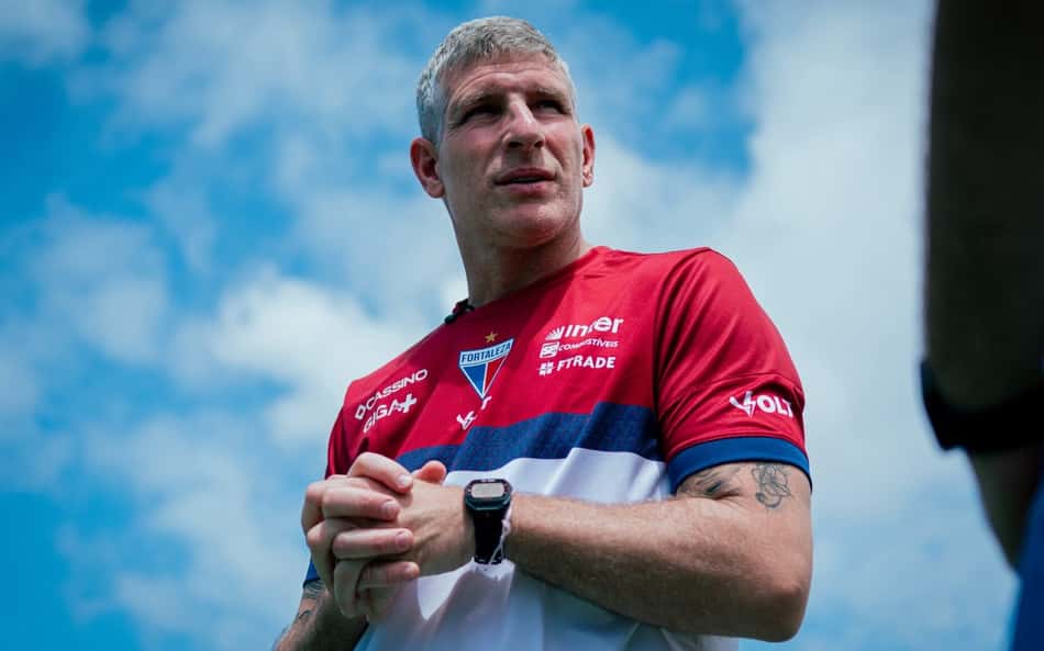 Martín Palermo, treinador do Fortaleza (Foto: Mateus Lotif/Fortaleza EC)