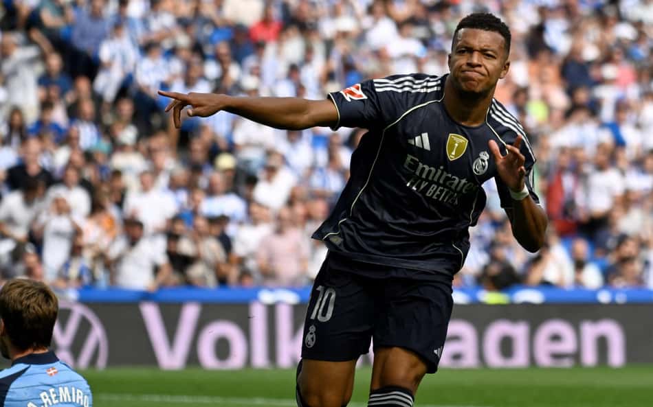 Mbappé brilha e comanda vitória do Real Madrid contra a Real Sociedad