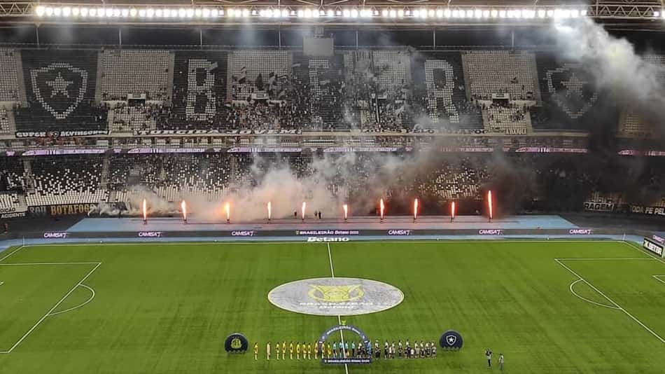 Nilton Santos vazio em Botafogo x Mirassol