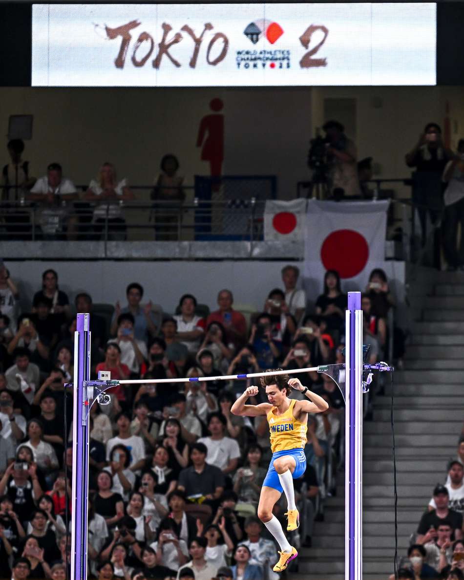 Duplantis quebra recorde mundial pela 14ª vez (Foto: Dan VERNON for World Athletics)