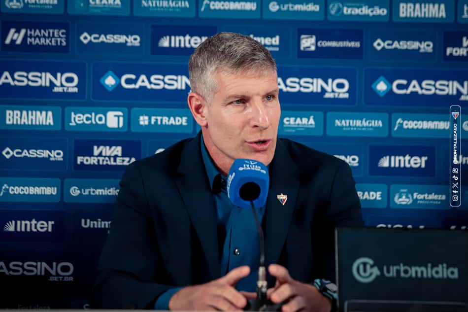 Martín Palermo, treinador do Fortaleza (Foto: Mateus Lotif/Fortaleza EC)