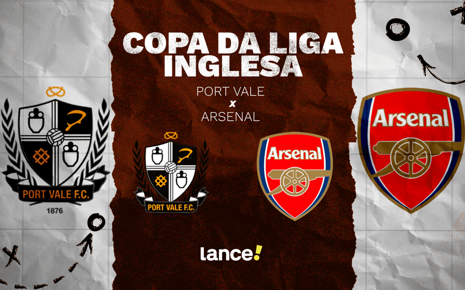 Port Vale x Arsenal: onde assistir e prováveis escalações do jogo da Copa da Liga Inglesa