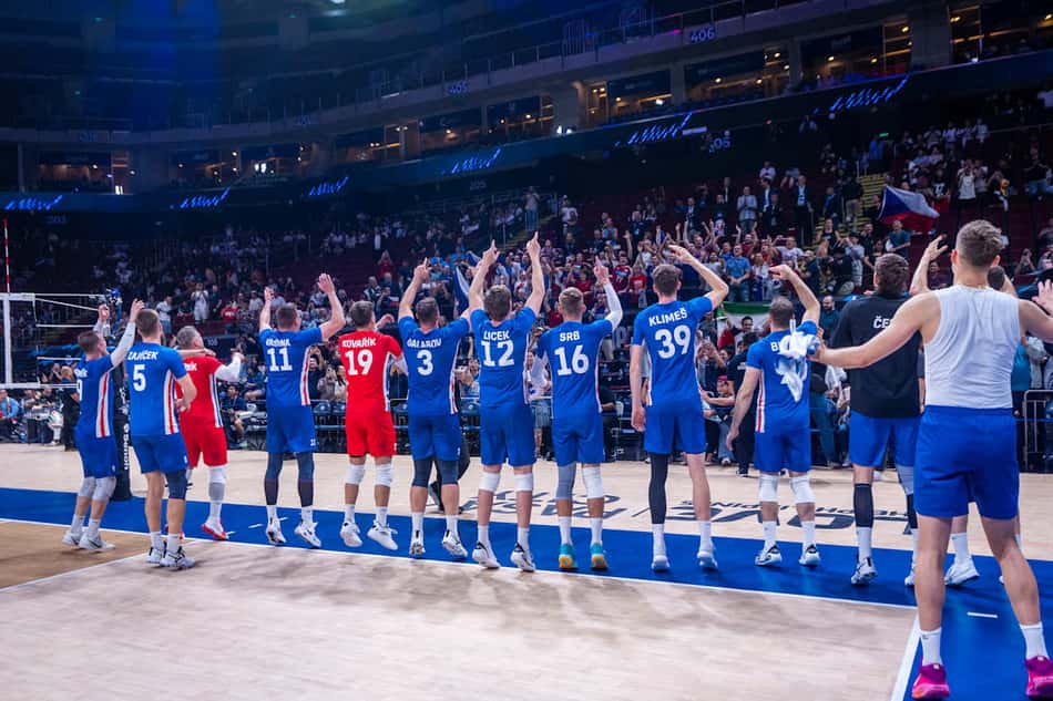 República Tcheca vence jogo das quartas de final do Mundial de Vôlei masculino (Foto: Volleyball World)