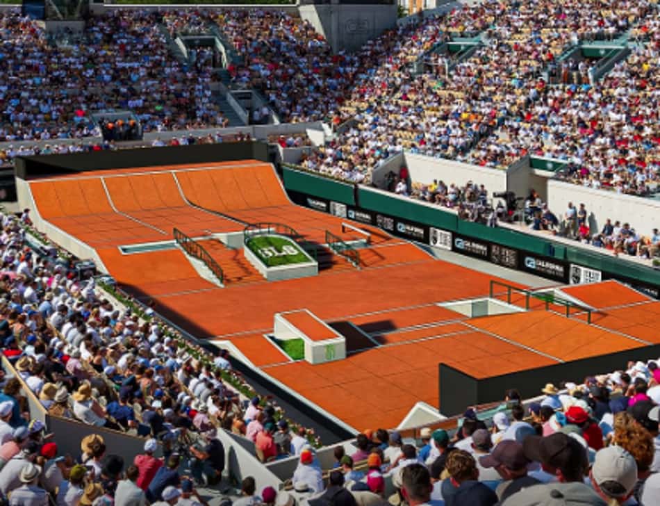 Roland Garros recebe pista de Skate da SLS (Foto: Reprodução)